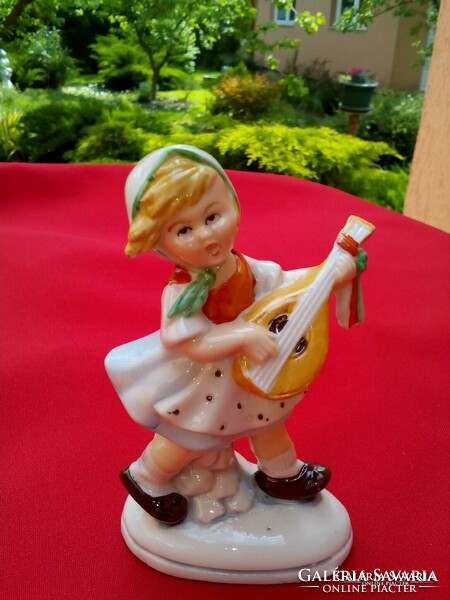 German porcelain musical girl