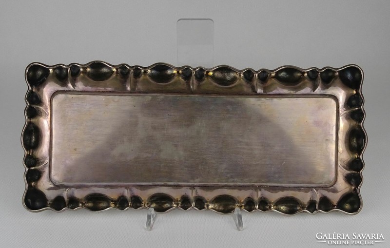 1P951 old marked 800 blister silver tray 15 x 34 cm 330 g