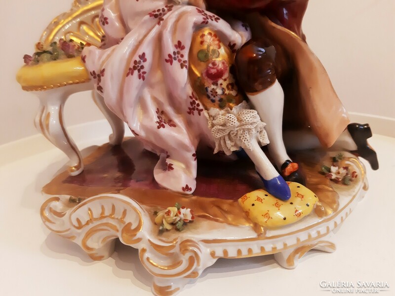 Beautiful antique German volkstedt porcelain figure, very rare!!!!
