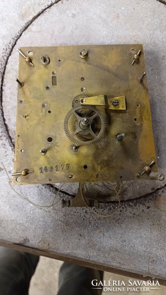 Antique clock mechanism marked Gustav Becker