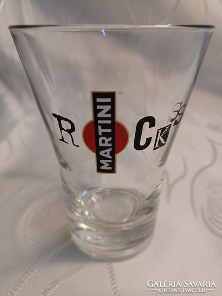 Glass glass with Martini inscription