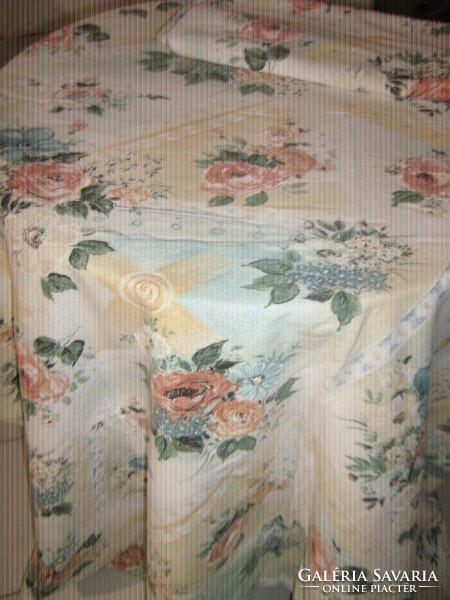 Beautiful pink vintage style soft warm flannel bedding set