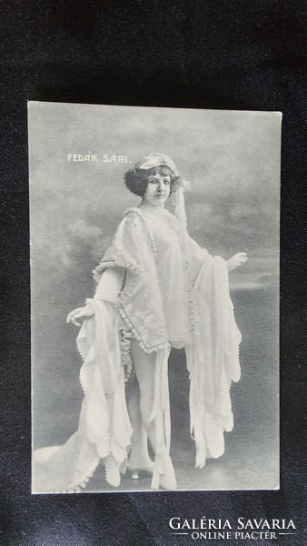 Approx. 1915 Fedák sari dress the diva prima donna marked g.A.B. Photo sheet