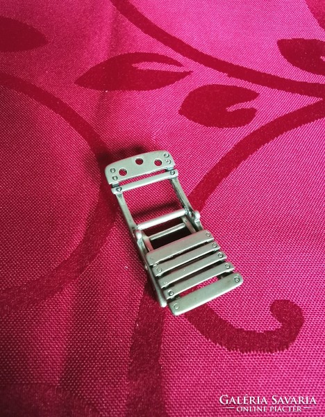 Silver miniature camping chair