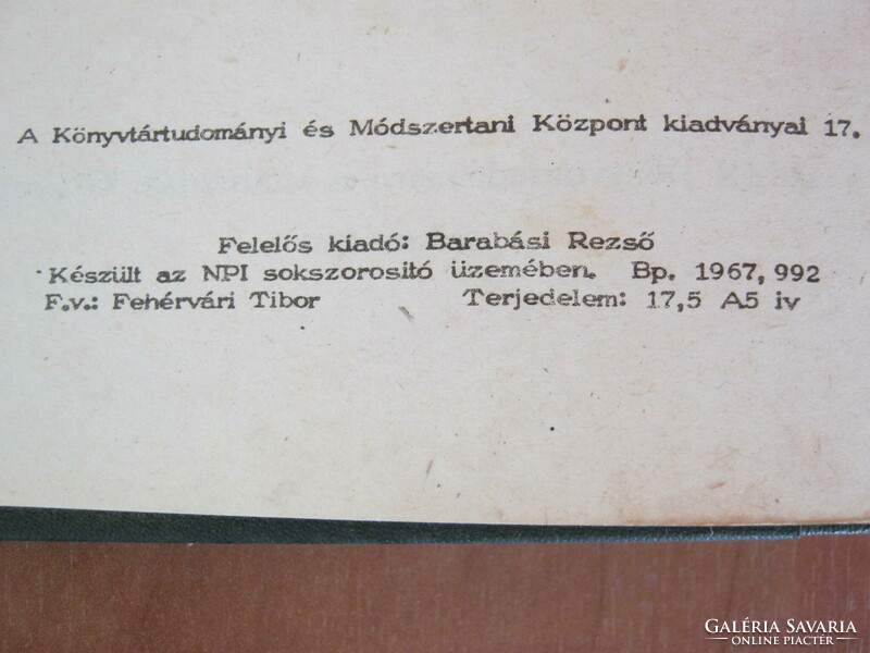 Közművelődési könyvtárak összesített törzsanyagjegyzéke 1959-1964