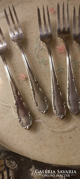 Silver-plated cake fork