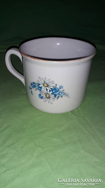 Antique Zsolnay porcelain large hand-painted 0.5 l mug with handle 10 x 12 cm as shown in pictures
