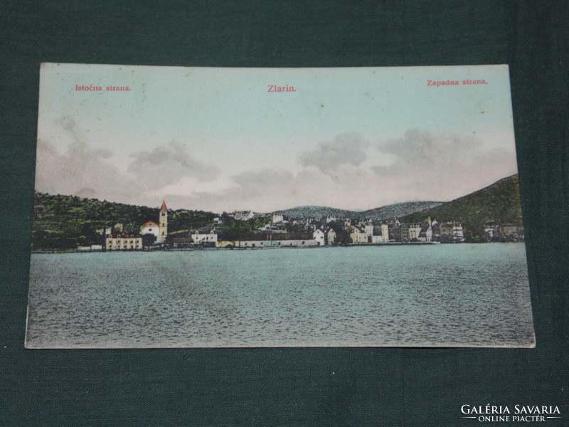 Képeslap, Postkarte , Horvátország, Zlarin látkép részlet