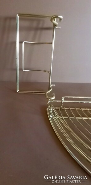 Hollywood Regency kitchen metal shelves negotiable art deco design