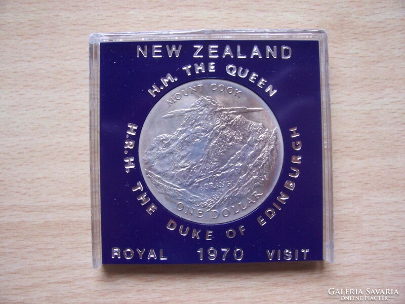 New Zealand 1 $ 1970 mount cook, royal visit