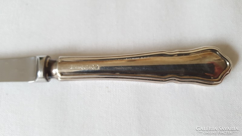 English silver-handled leaf opener