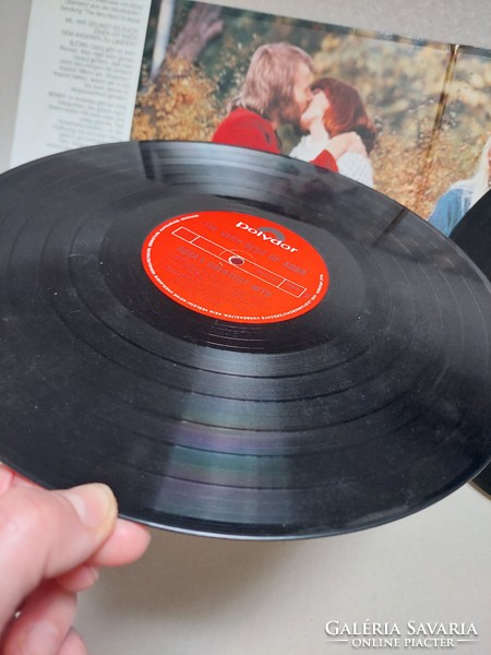 Audio record double vinyl inside