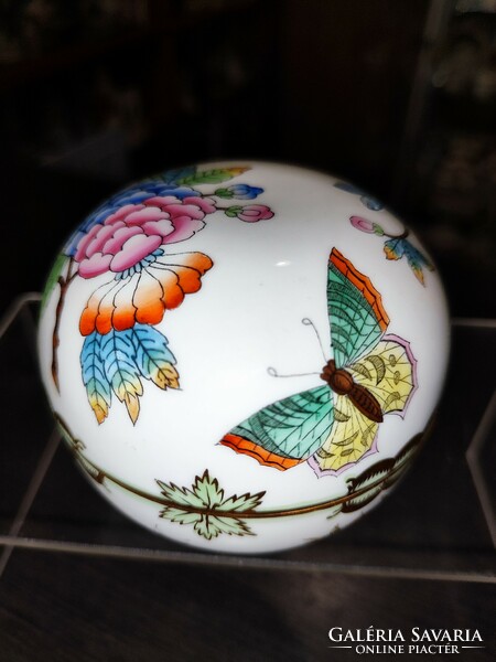 Antique Herend Victoria patterned candy dish
