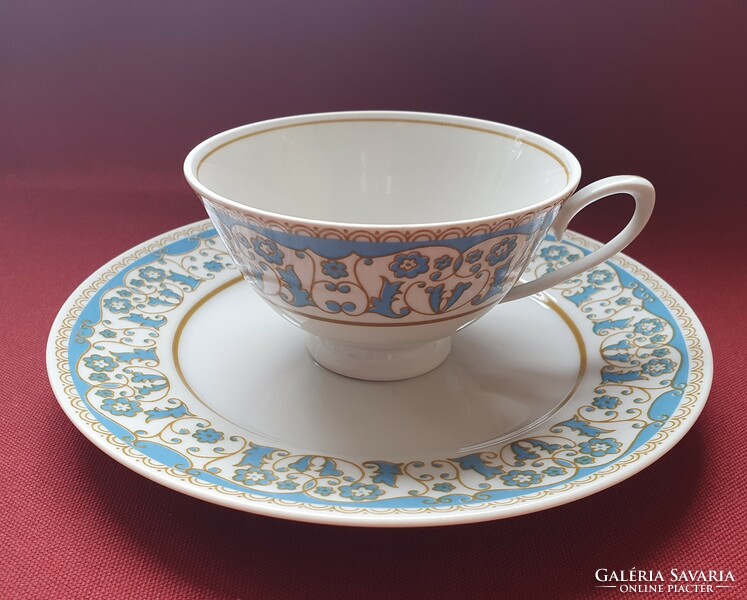 Lettin német porcelán kávés teás hiányos reggeliző szett csésze kistányér tányér