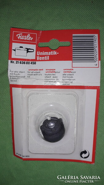 Factory-packaged Fissler rubber-covered kettle valve as shown in the pictures