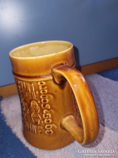 Granite beer mug with Laci inscription