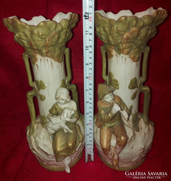 Royal dux vases in a pair