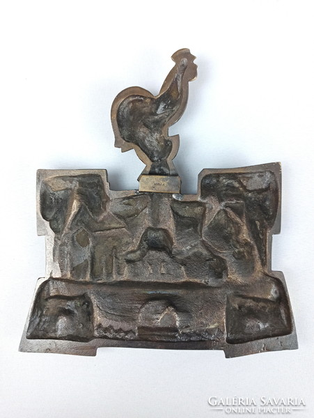 Bronze wall decoration - József Kótai - the legend of the Iron Rooster - I am waiting for offers!