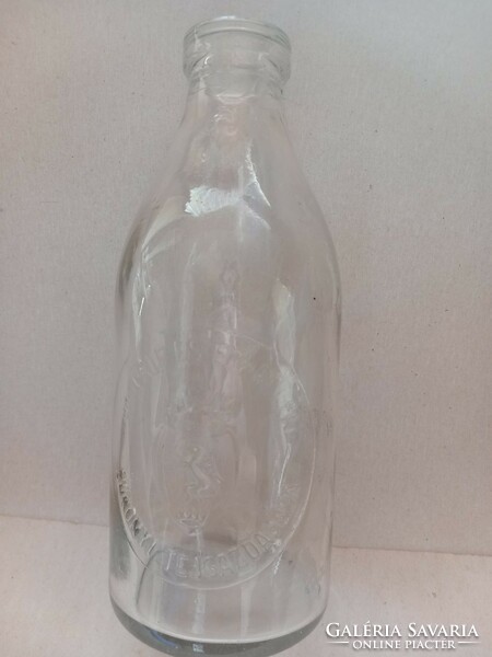 Gróf Rédei ESTERHÁZY PÁL BAKONYI TEJGAZDASÁGA Antik 1 literes tejesüveg