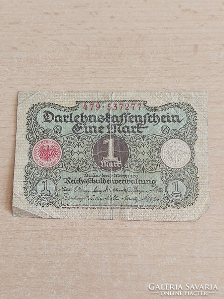 Germany 1 mark 1920 darlehnkassenschein 479