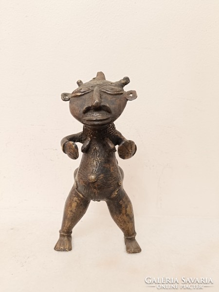 Antique African Sculpture Benin Bronze Warrior Figure Benin 467 8205
