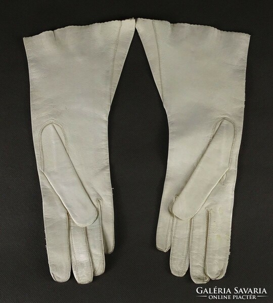 1P985 old elegant women's leather gloves circa 1920-30