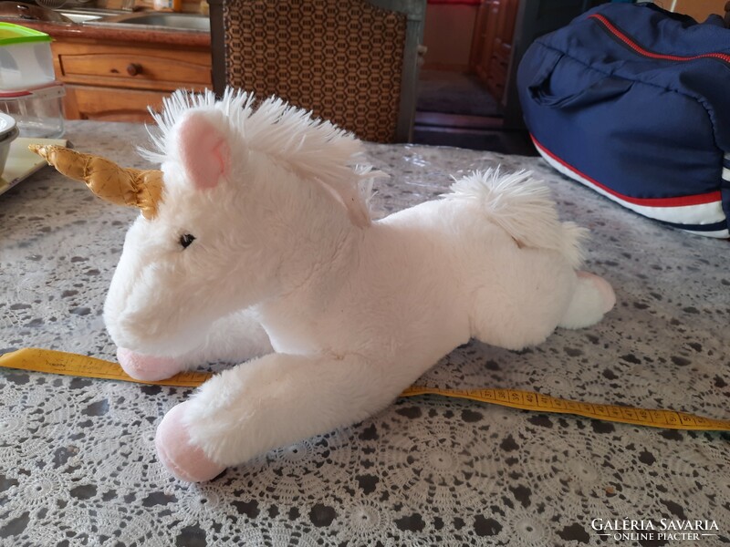 Plush toy, white belly unicorn, 45 cm, negotiable