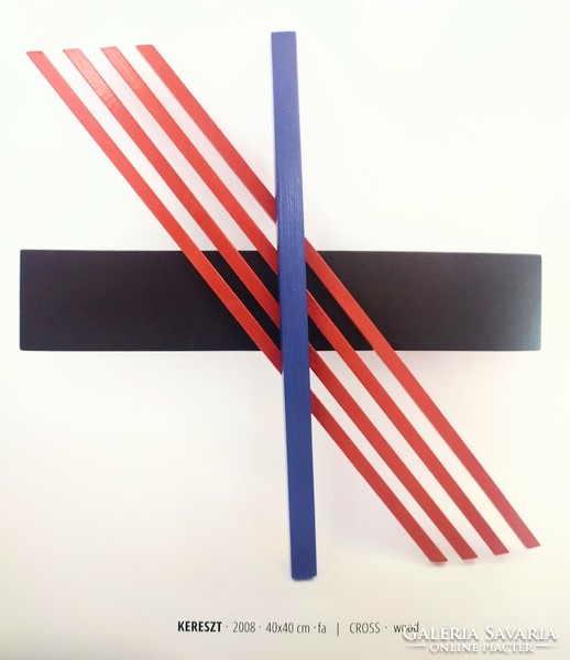 Sculptor László Horváth (1951-): cross