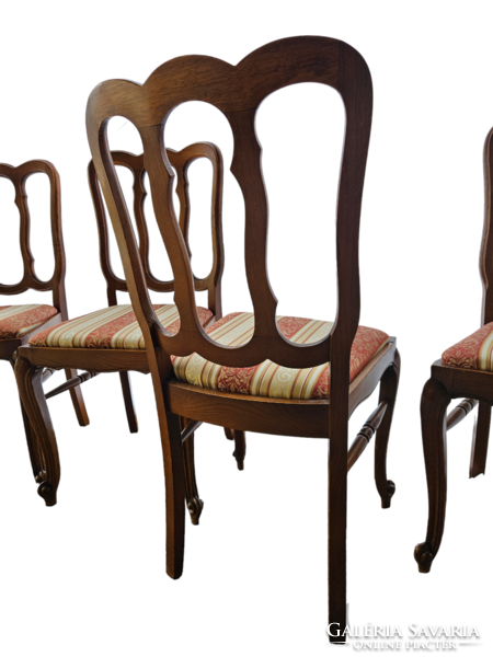 Neobaroque dining chair set (6 pcs) with table