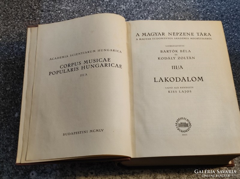 The Library of Hungarian Folk Music iii/a: Lakodalom (1955) Béla Bartók-Zoltán Kodály- Lajos Kiss