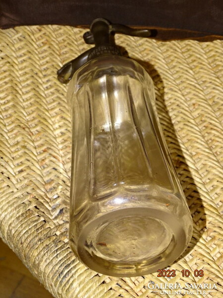 Antique soda bottle pickle !!! ( Rr ! ) Rooster tin head soda bottle