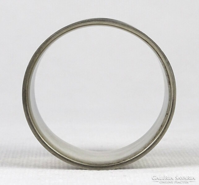 1Q018 Régi jelzett ezüst szalvétagyűrű 30 g