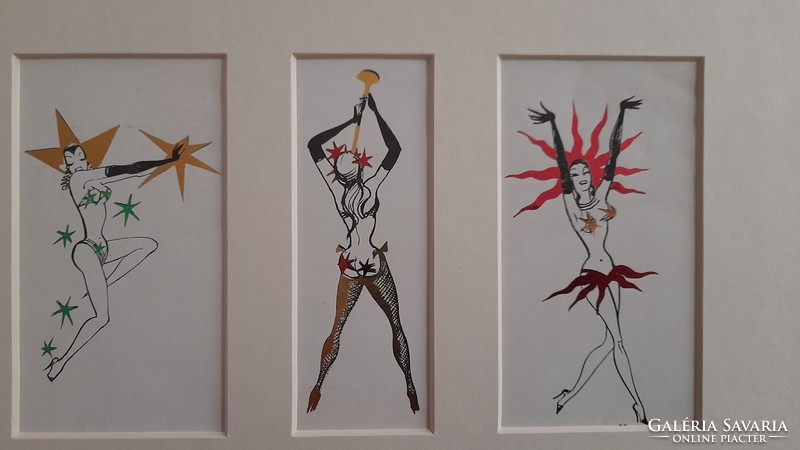 Eric Vogel: dancers, 3 prints,
