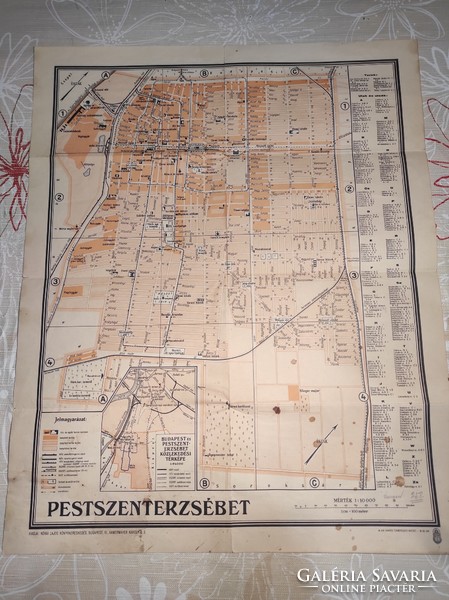 Map of Pestsenterzsébet