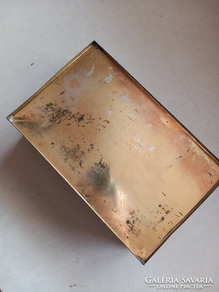 Kugler henrik gerbeaud antique pastry metal box plate box box