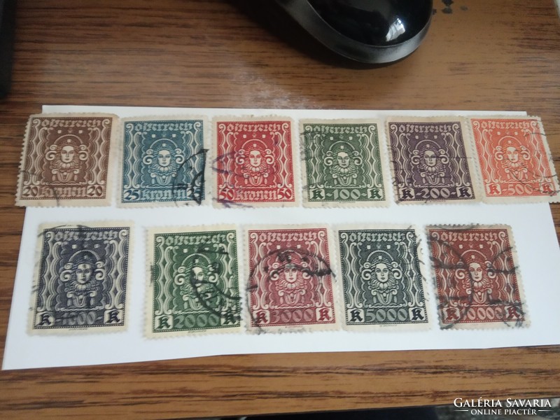 1922-24 Ausztria postai bélyegek Első Köztársaság