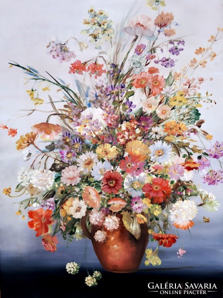 Orsovai Valéria (1943-) Nagy Virágcsendélet