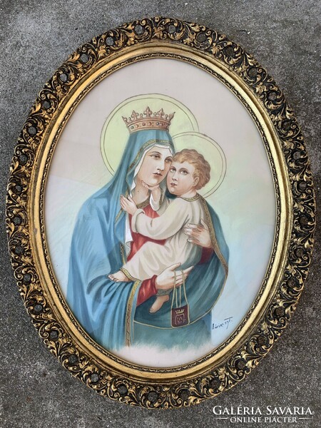 Antique painting painted on silk
