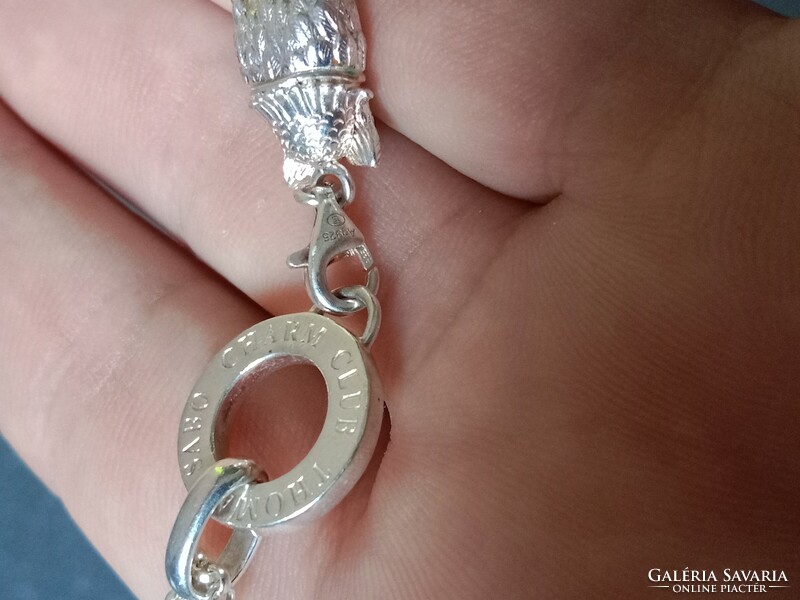 Thomas sabo silver necklace with owl pendant, long