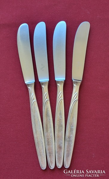4pcs silver-plated knife with 90 27 marking wmf with stainless steel blade cutlery silver color