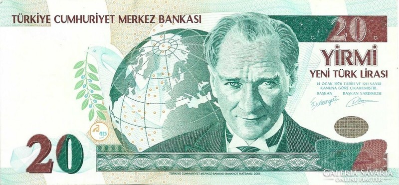 20 lira 2005 Törökország Gyönyörű