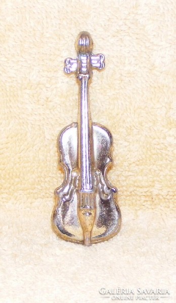 Réz miniatűr hegedű