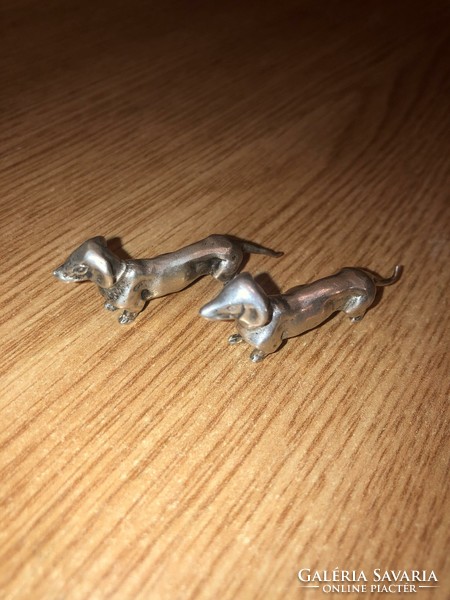 Silver miniature dogs