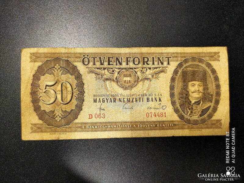 50 forint 1965, F- #D063