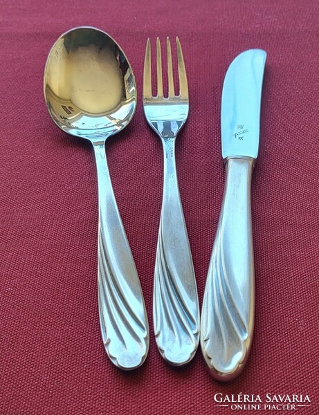 WMF Patent 90 45 jelzéssel ezüstözött evőeszköz kanál kés villa ezüst színű