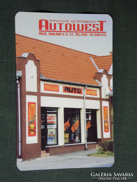 Card calendar, autowest car parts store, Pécs, 1997, (5)