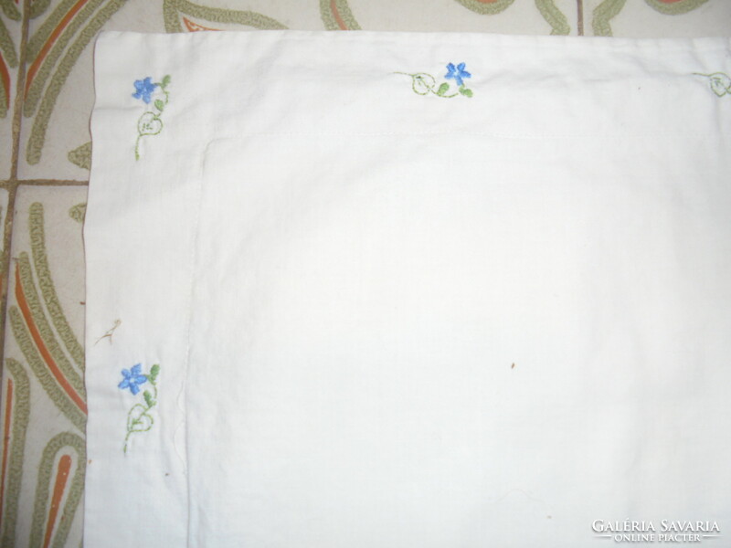 Old embroidered, monogrammed pillowcase