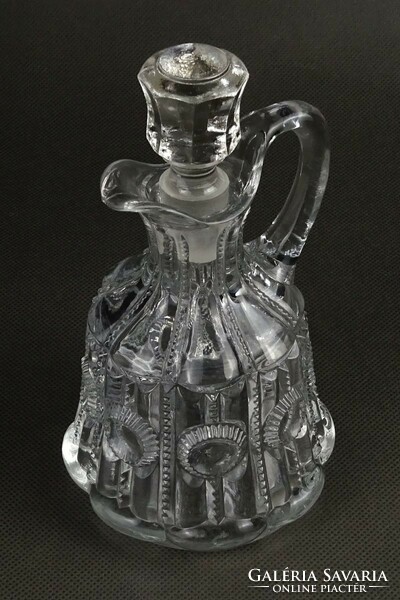1Q055 old beautiful glass spout 15.5 Cm