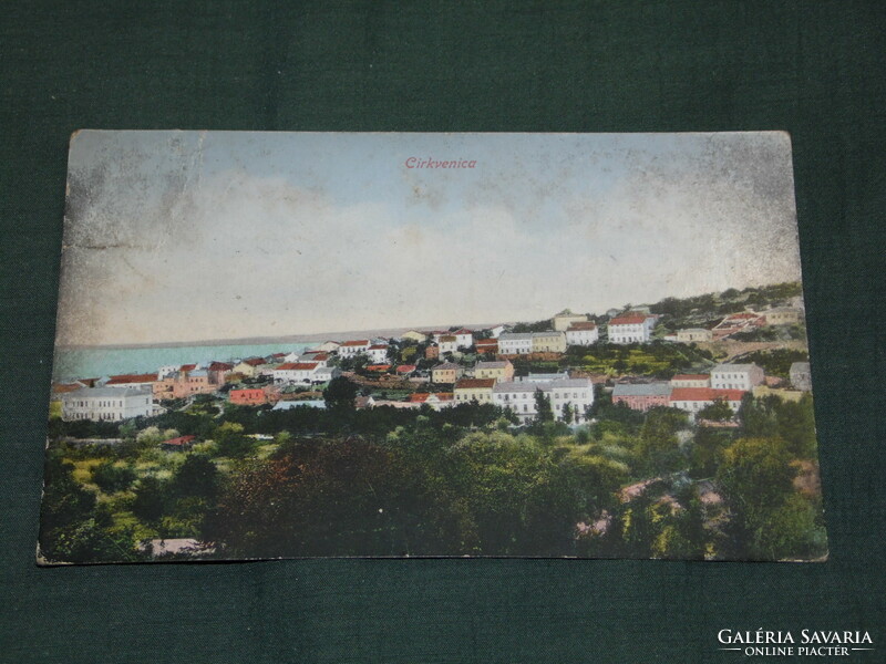Képeslap, Postkarte, Horvátország, Cirkvenica látkép részlet