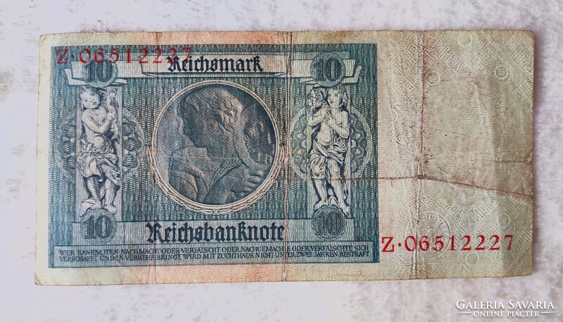 1929 Imperial 10 Mark (f+) German Weimar Republic | 1 banknote